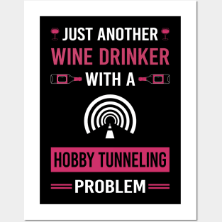 Wine Drinker Hobby Tunneling Posters and Art